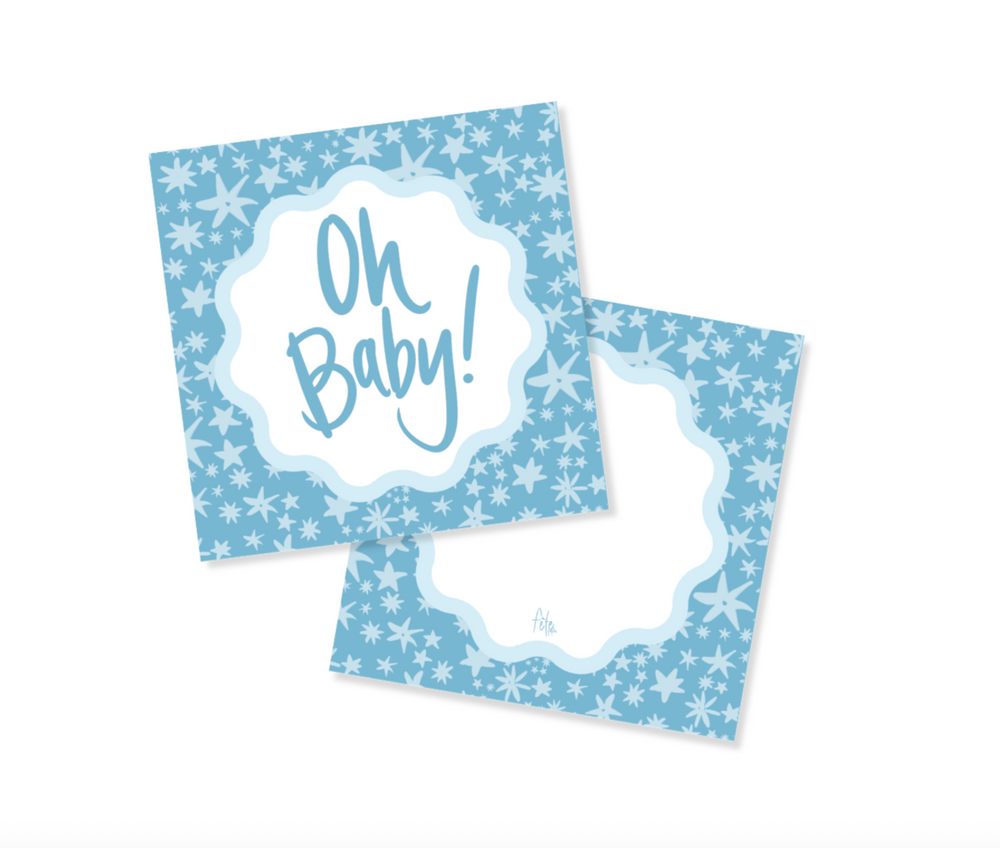 Garden of Fête Star Gift Tags in Blue