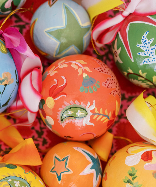 Nina Rosner for Fête Papier 3.5" Ornament 7 - BLOOD ORANGE