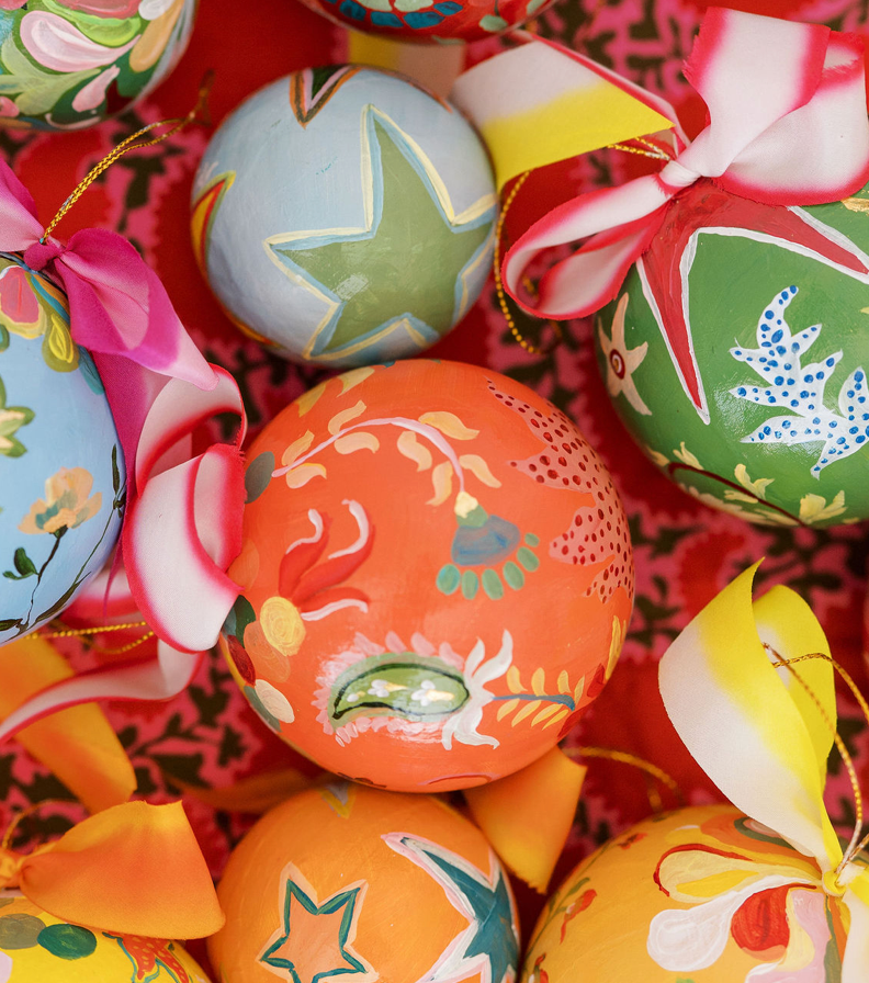 Nina Rosner for Fête Papier 3.5" Ornament 7 - BLOOD ORANGE