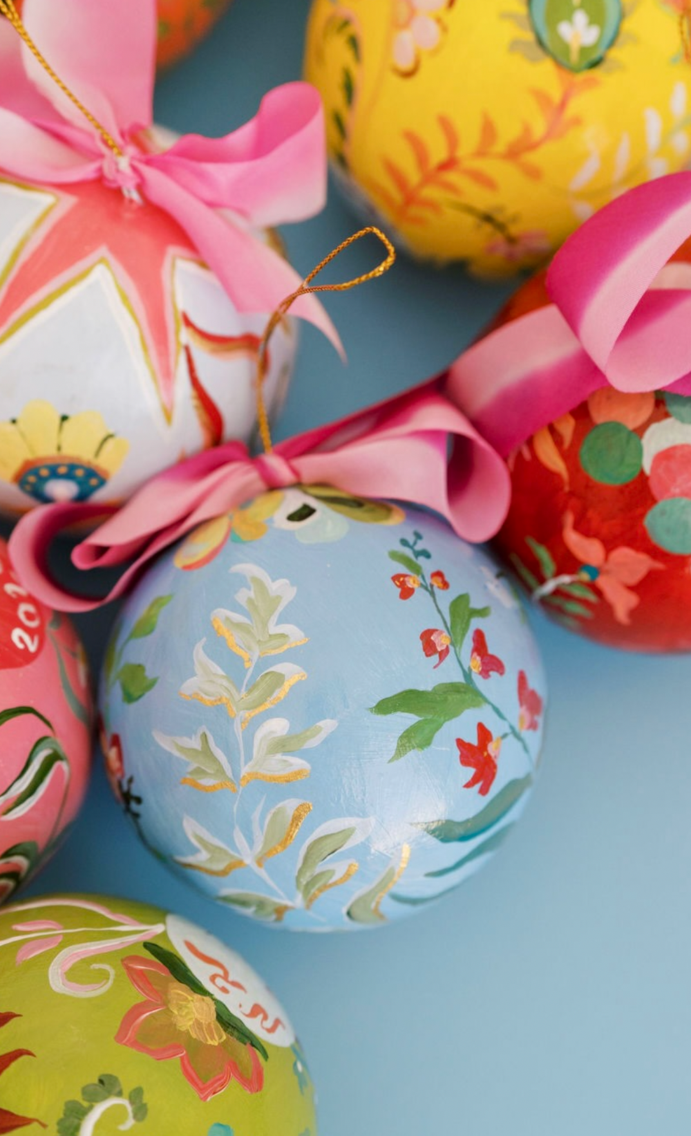 Nina Rosner for Fête Papier 3.5" Ornament 12 - BLUE