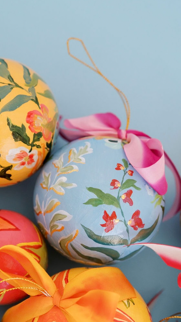 Nina Rosner for Fête Papier 3.5" Ornament 12 - BLUE