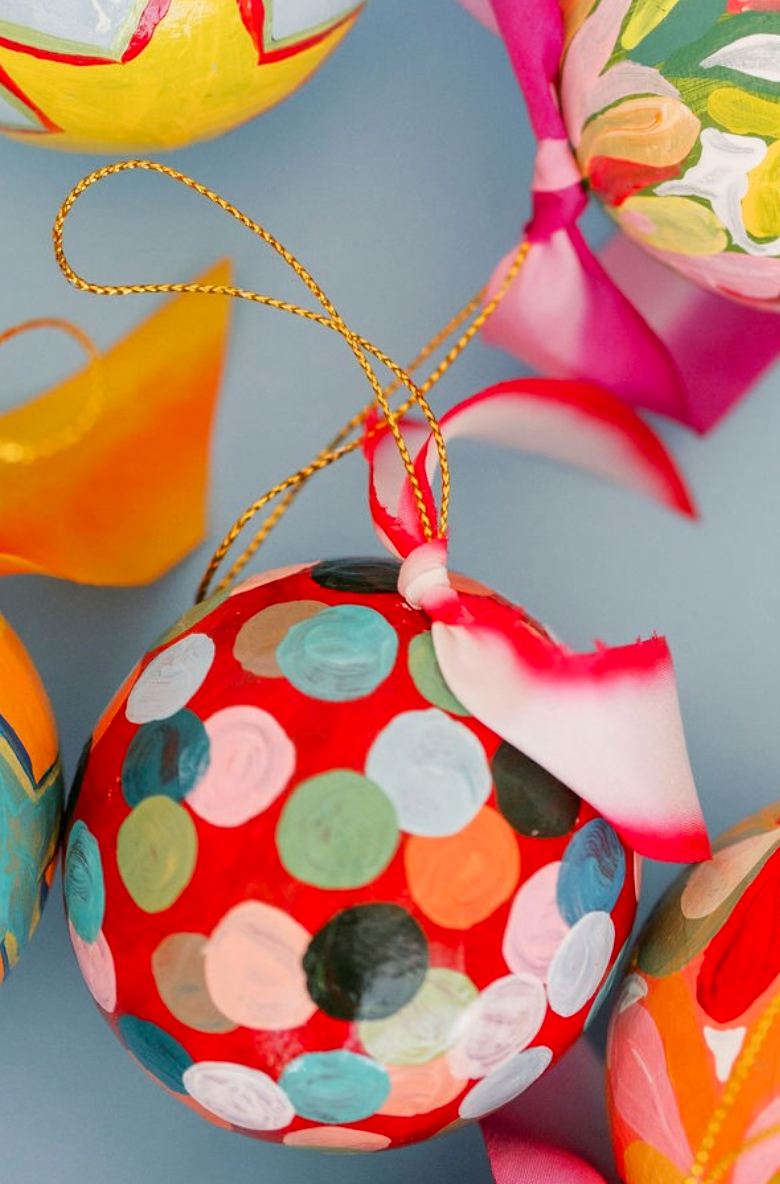 Nina Rosner for Fête Papier 2.5" Ornament 1 - RED