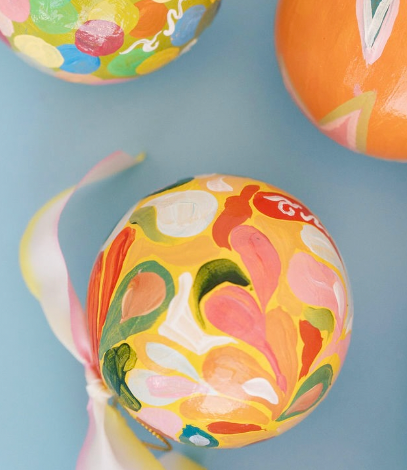 Nina Rosner for Fête Papier 2.5" Ornament 2 - YELLOW