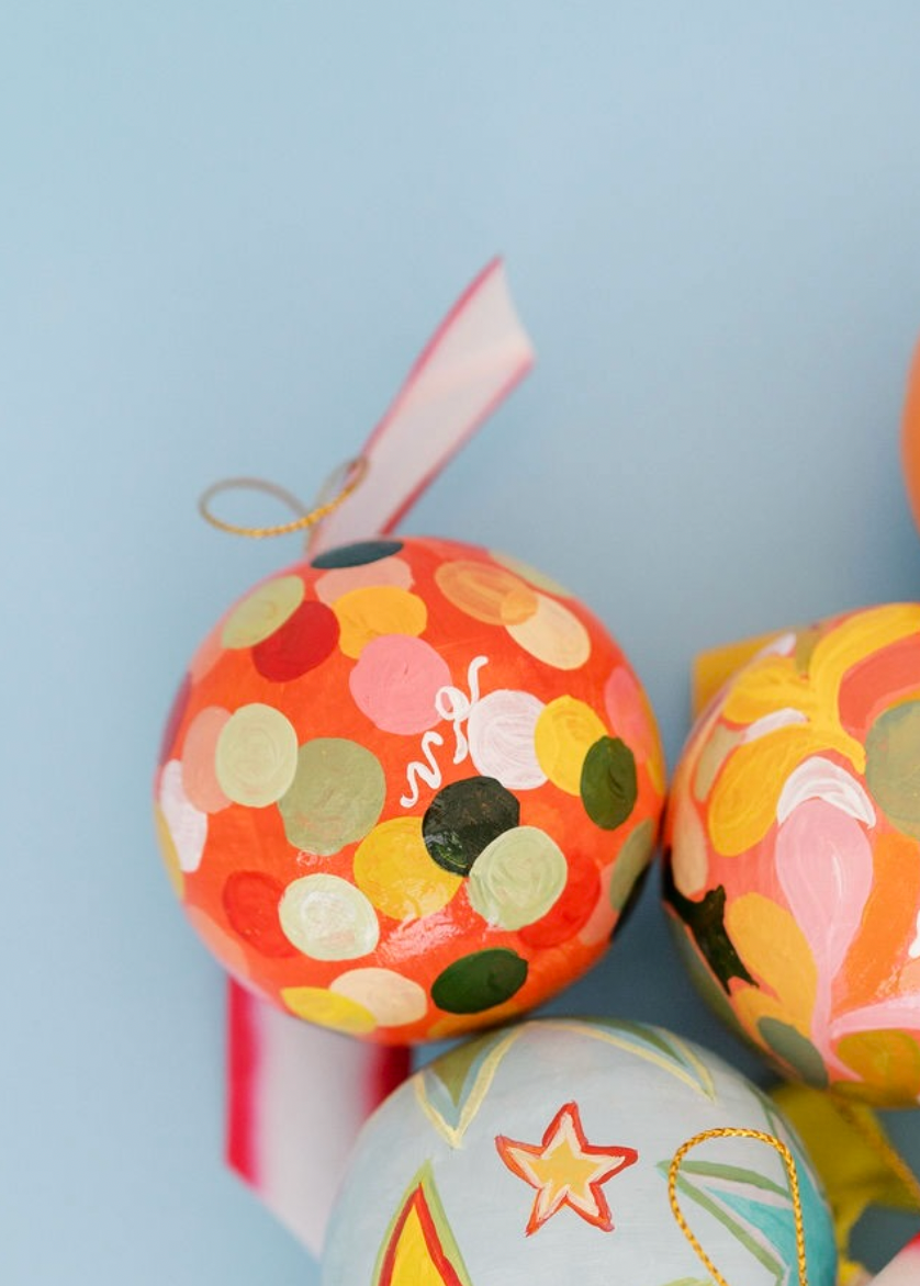 Nina Rosner for Fête Papier 2.5" Ornament 7 - BLOOD ORANGE