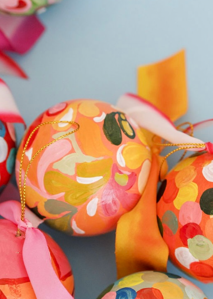 Nina Rosner for Fête Papier 2.5" Ornament 9 - ORANGE