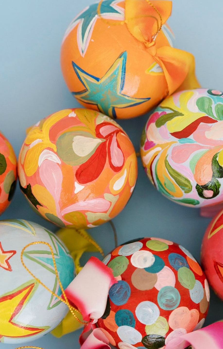 Nina Rosner for Fête Papier 2.5" Ornament 9 - ORANGE