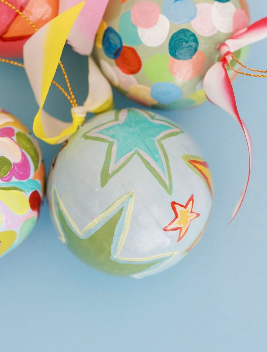 Nina Rosner for Fête Papier 2.5" Ornament 12 - LIGHT BLUE