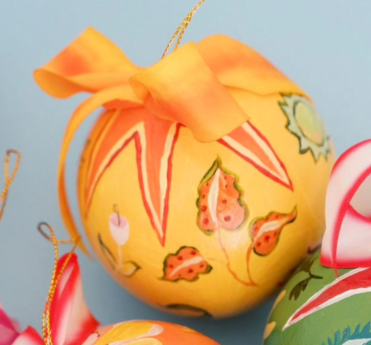 Nina Rosner for Fête Papier 3.5" Ornament 2 - MUSTARD