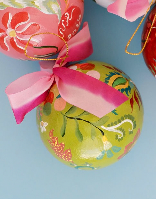 Nina Rosner for Fête Papier 3.5" Ornament 3 - OLIVE