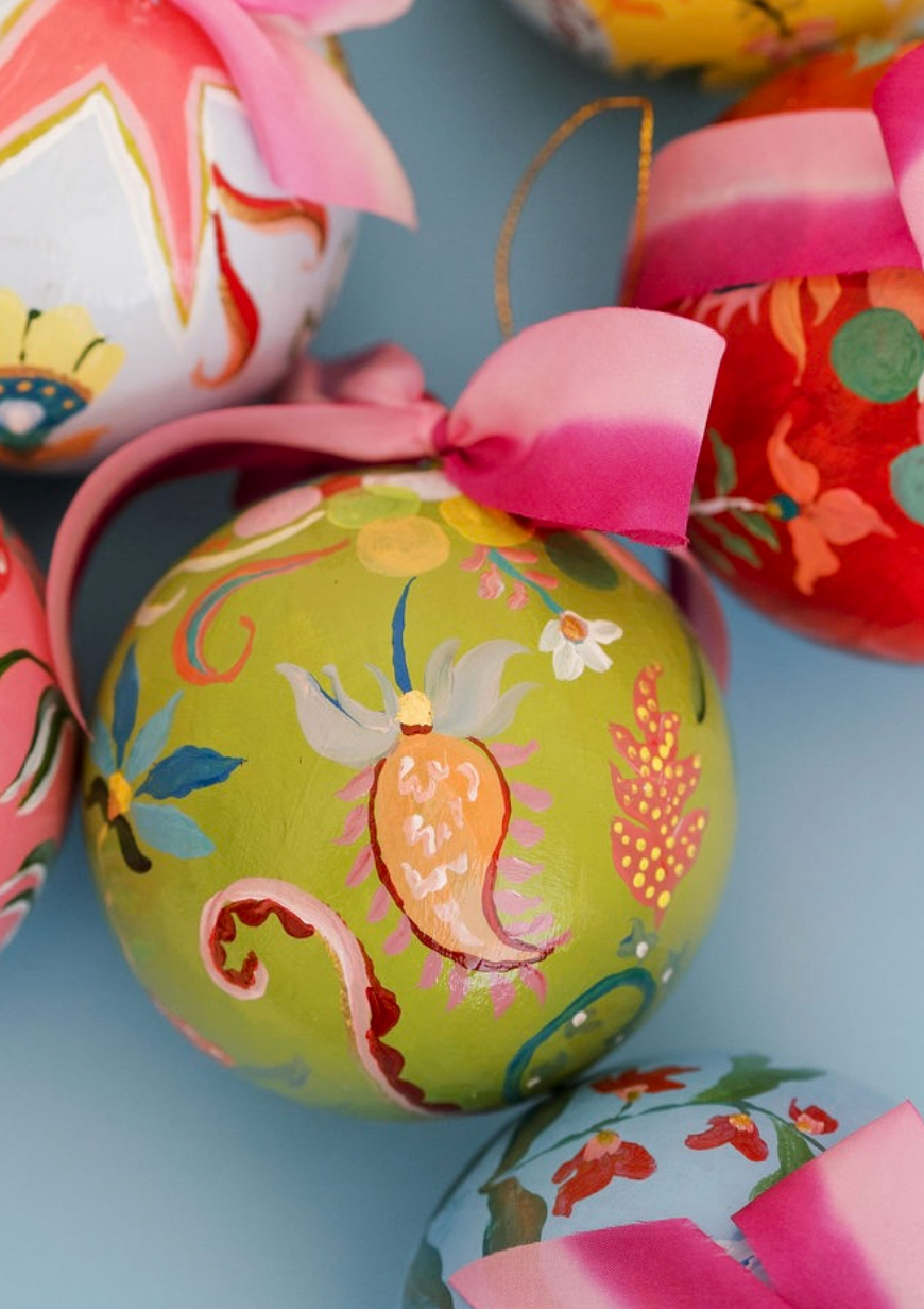 Nina Rosner for Fête Papier 3.5" Ornament 3 - OLIVE