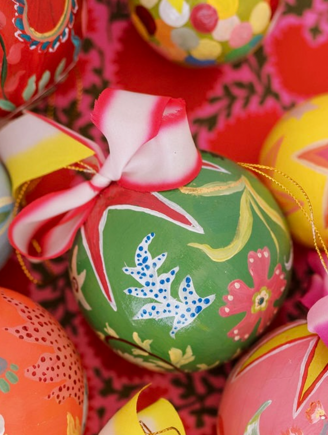 Nina Rosner for Fête Papier 3.5" Ornament 4 - GREEN