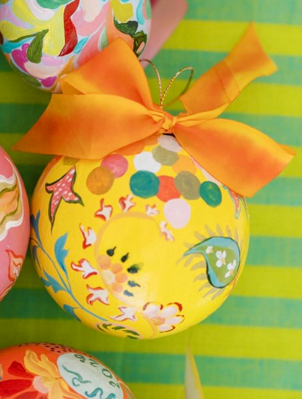 Nina Rosner for Fête Papier 3.5" Ornament 5 - YELLOW