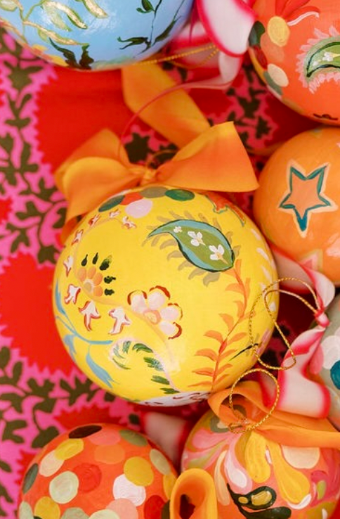 Nina Rosner for Fête Papier 3.5" Ornament 5 - YELLOW