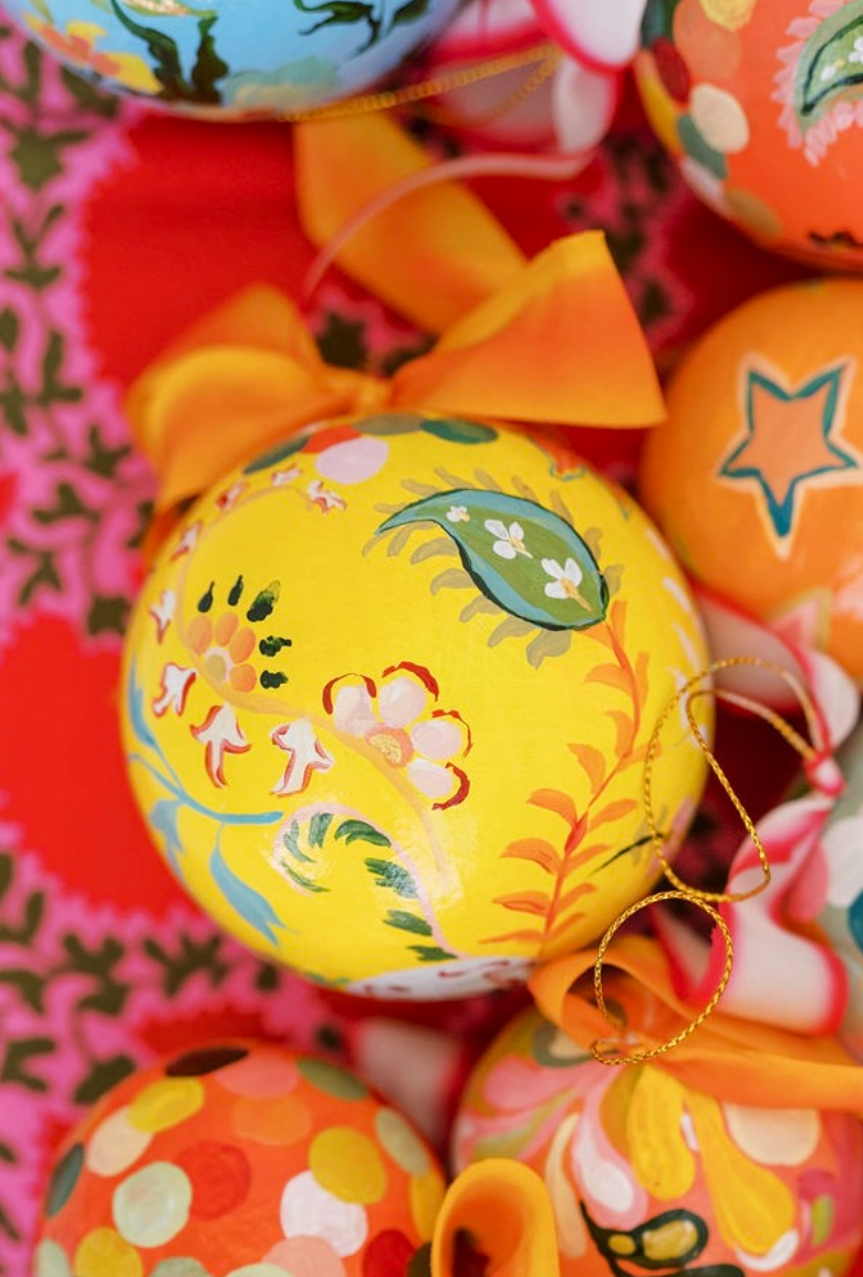 Nina Rosner for Fête Papier 3.5" Ornament 5 - YELLOW
