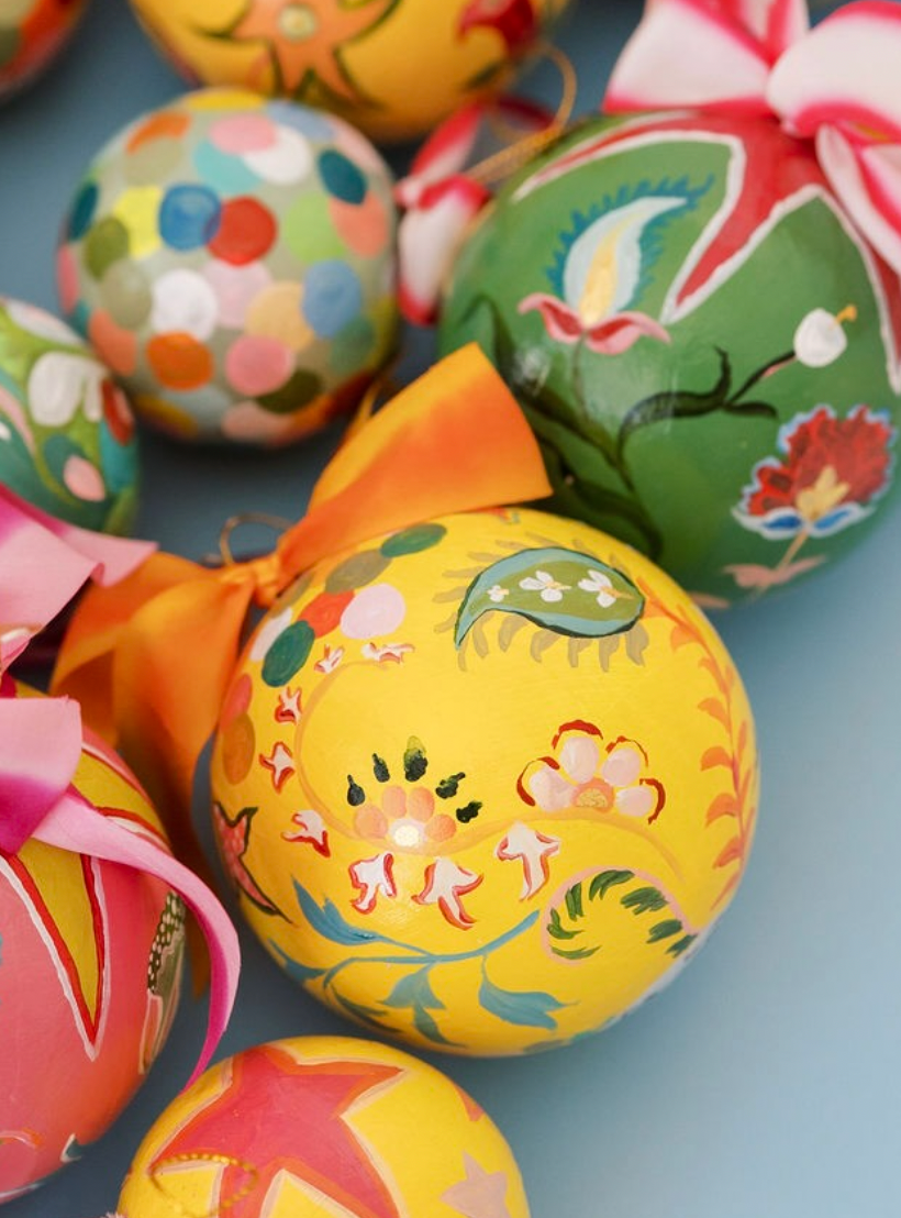 Nina Rosner for Fête Papier 3.5" Ornament 5 - YELLOW