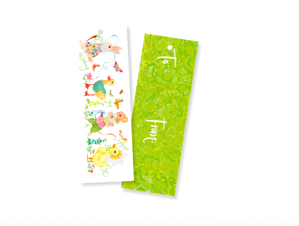 Nina Rosner for Fête Papier Spring Party Animals Long Tags in White