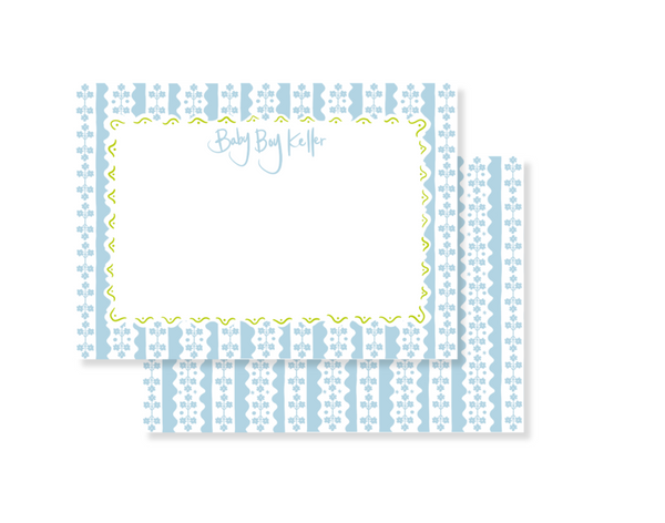 Garden of Fête Stationery in Baby Blue
