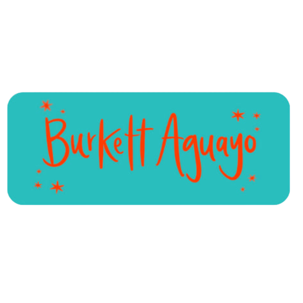 Boy Back To School Vinyl Labels in Teal & Red
