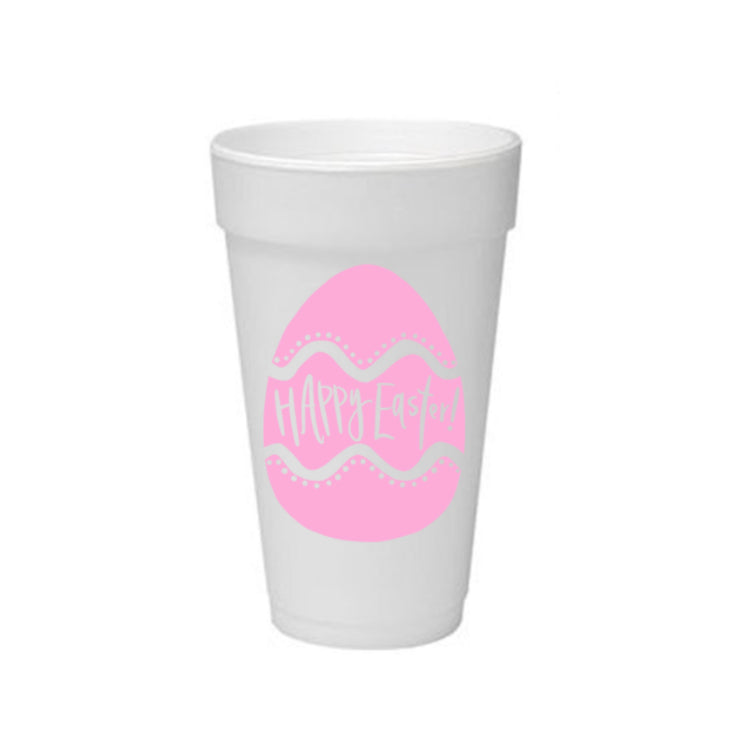 Styrofoam Happy Easter Cups