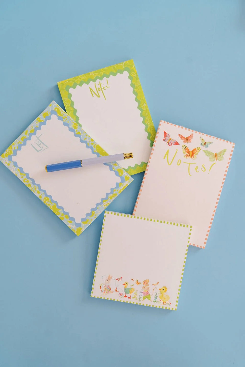 Spring Marble Notepad in Green
